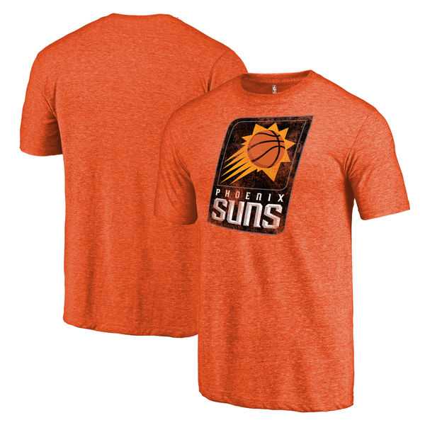 Phoenix Suns Heather Orange Distressed Team Logo Fanatics Branded Tri-Blend T-Shir,We sell and wholesale Phoenix Suns Heather Orange Distressed Team Logo Fanatics Branded Tri-Blend T-Shir on line form chian!
